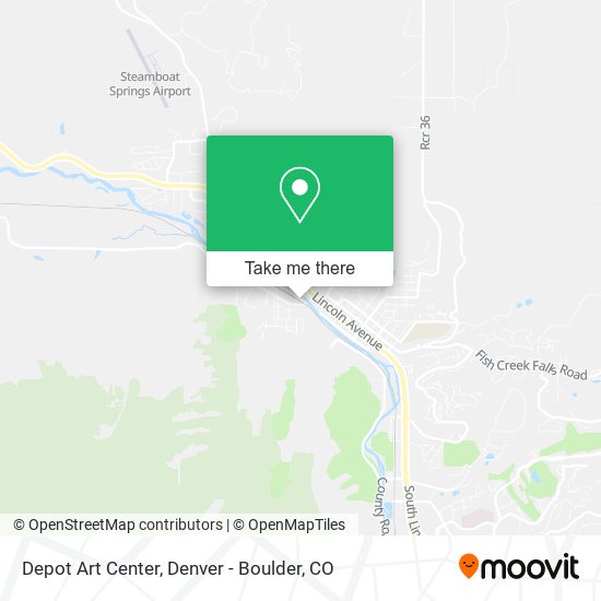 Depot Art Center map