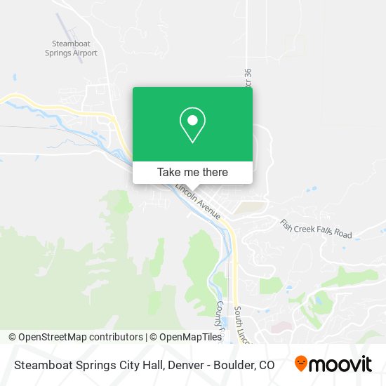 Steamboat Springs City Hall map