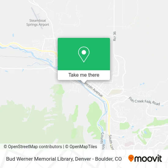 Bud Werner Memorial Library map