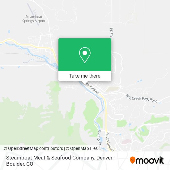 Mapa de Steamboat Meat & Seafood Company