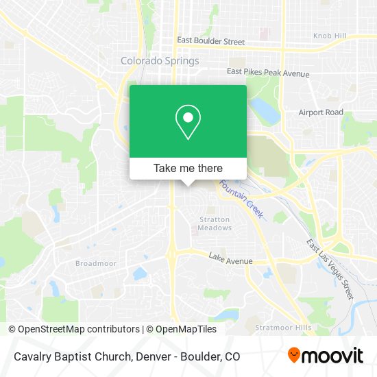 Cavalry Baptist Church map