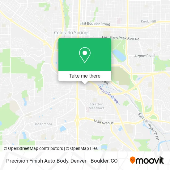 Precision Finish Auto Body map
