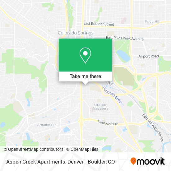 Aspen Creek Apartments map