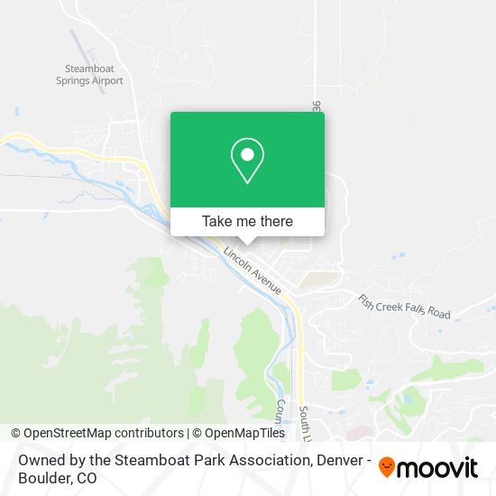 Mapa de Owned by the Steamboat Park Association