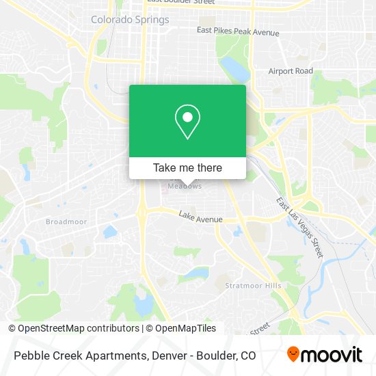 Mapa de Pebble Creek Apartments