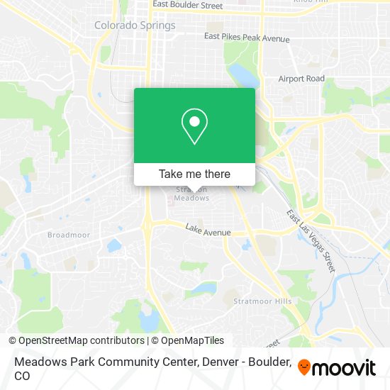 Meadows Park Community Center map