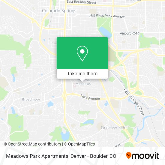 Meadows Park Apartments map