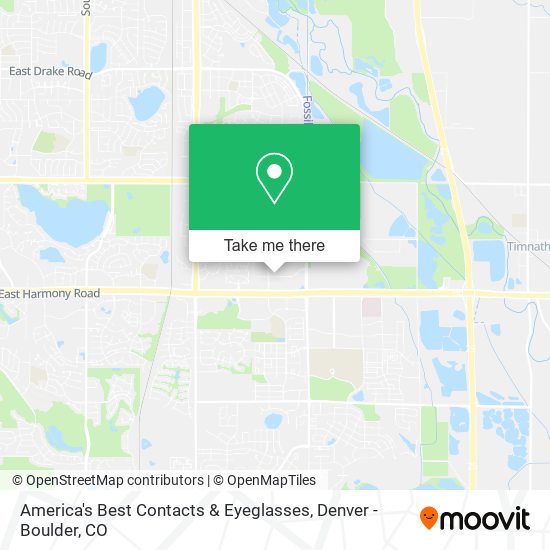 America's Best Contacts & Eyeglasses map
