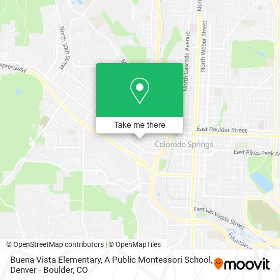 Buena Vista Elementary, A Public Montessori School map
