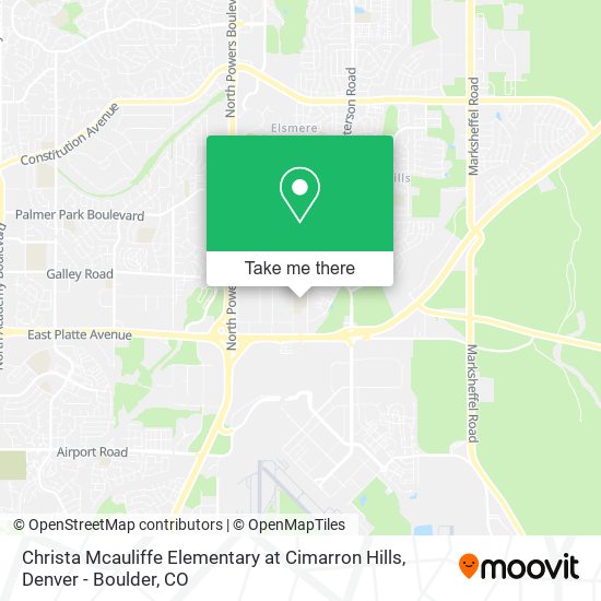Mapa de Christa Mcauliffe Elementary at Cimarron Hills