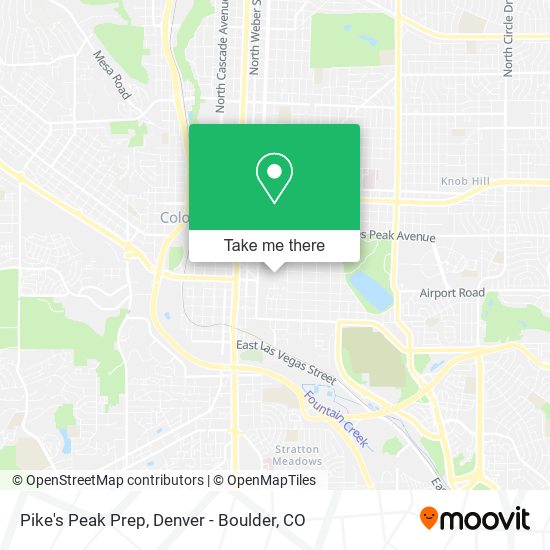 Pike's Peak Prep map