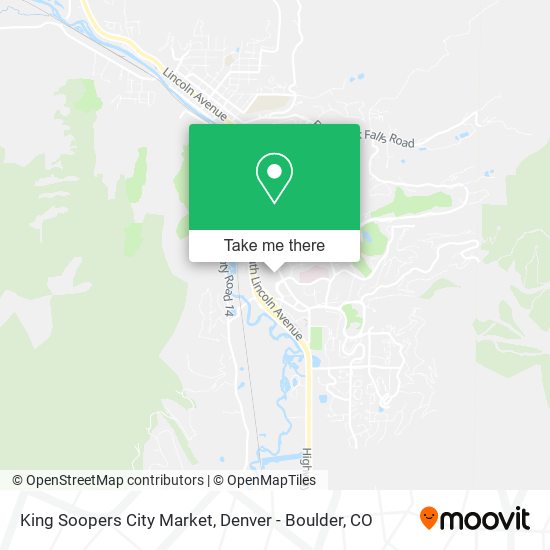 Mapa de King Soopers City Market
