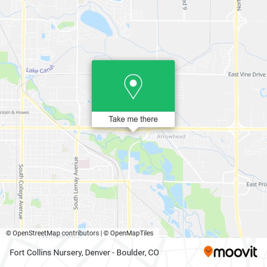 Mapa de Fort Collins Nursery