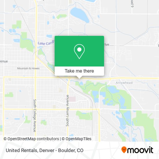 Mapa de United Rentals