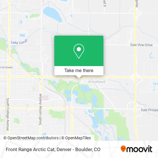 Front Range Arctic Cat map