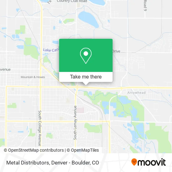 Metal Distributors map