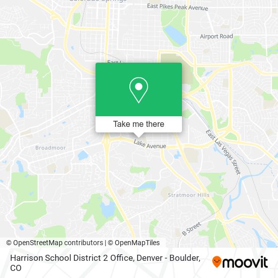 Harrison School District 2 Office map