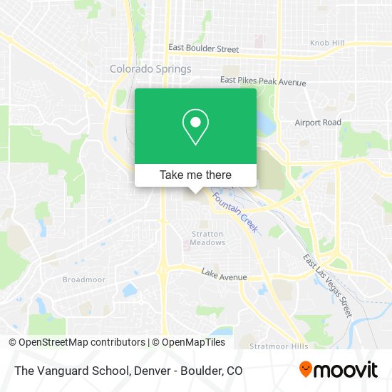 Mapa de The Vanguard School