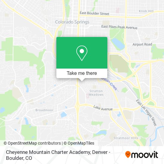 Mapa de Cheyenne Mountain Charter Academy