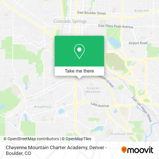 Cheyenne Mountain Charter Academy map