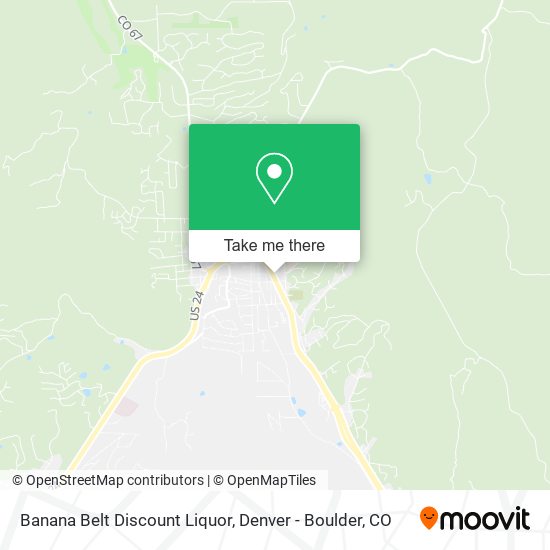 Mapa de Banana Belt Discount Liquor