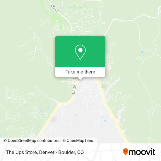 The Ups Store map