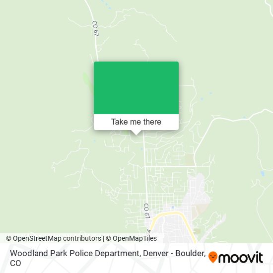 Mapa de Woodland Park Police Department