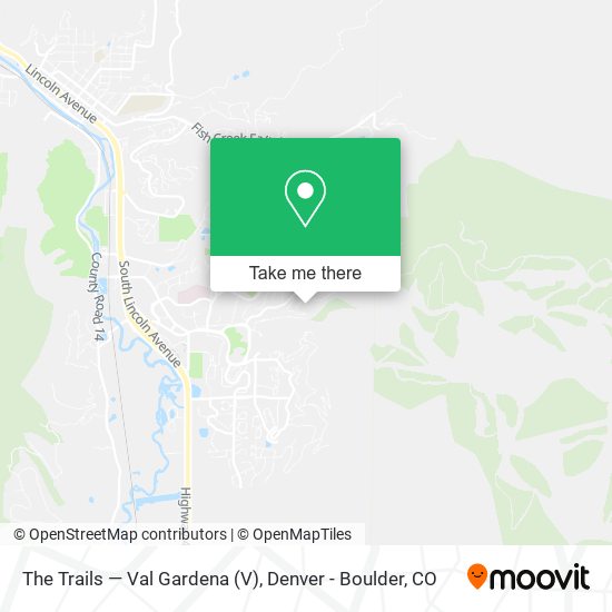 Mapa de The Trails — Val Gardena