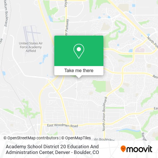 Academy School District 20 Education And Administration Center map