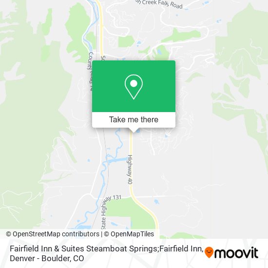 Fairfield Inn & Suites Steamboat Springs;Fairfield Inn map