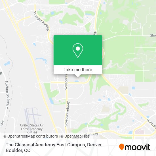 Mapa de The Classical Academy East Campus