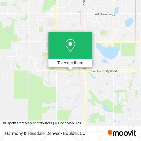 Harmony & Hinsdale map