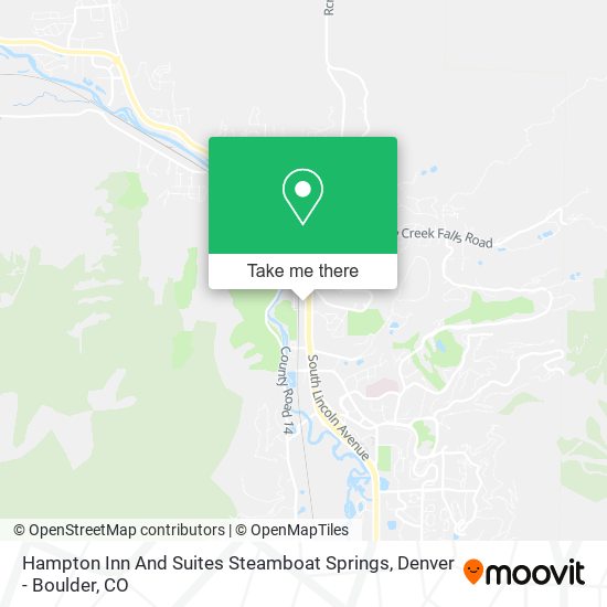 Hampton Inn And Suites Steamboat Springs map