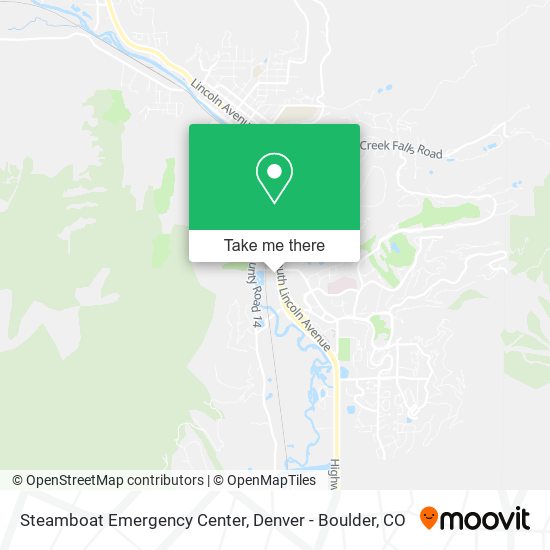 Steamboat Emergency Center map