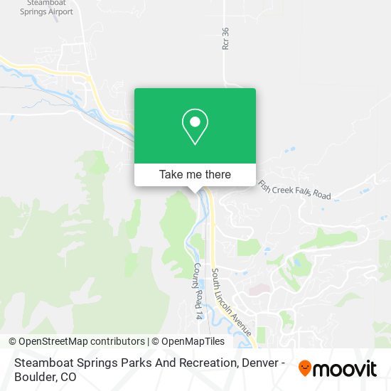 Mapa de Steamboat Springs Parks And Recreation