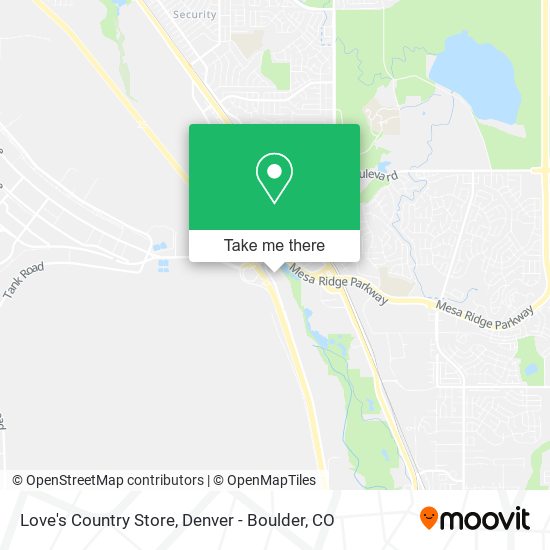 Love's Country Store map