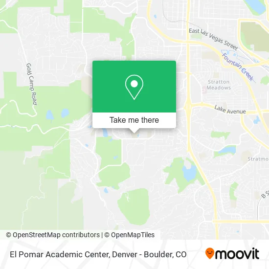 El Pomar Academic Center map