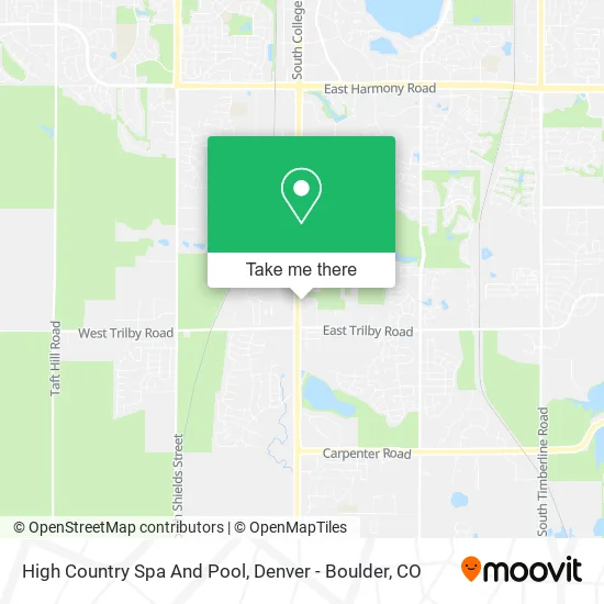 High Country Spa And Pool map