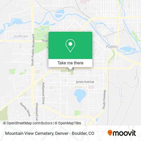 Mountain View Cemetery map