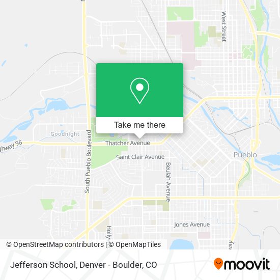 Mapa de Jefferson School