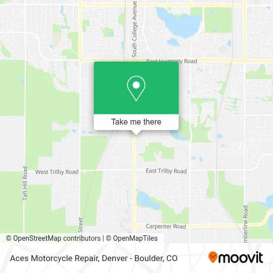 Aces Motorcycle Repair map