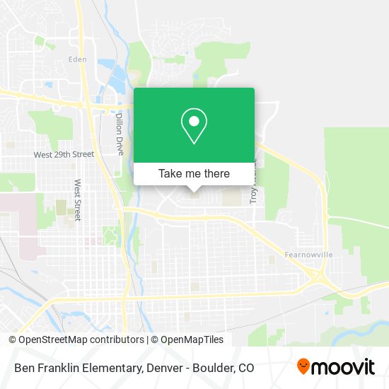 Ben Franklin Elementary map