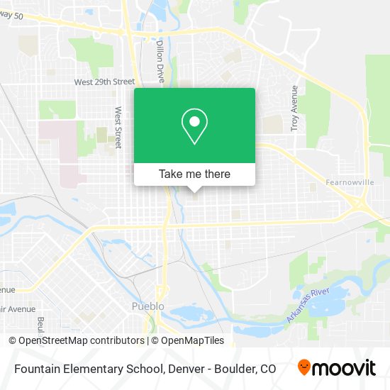 Mapa de Fountain Elementary School