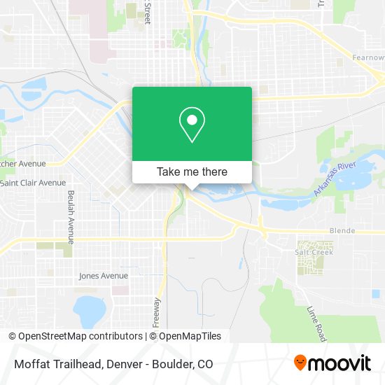 Moffat Trailhead map