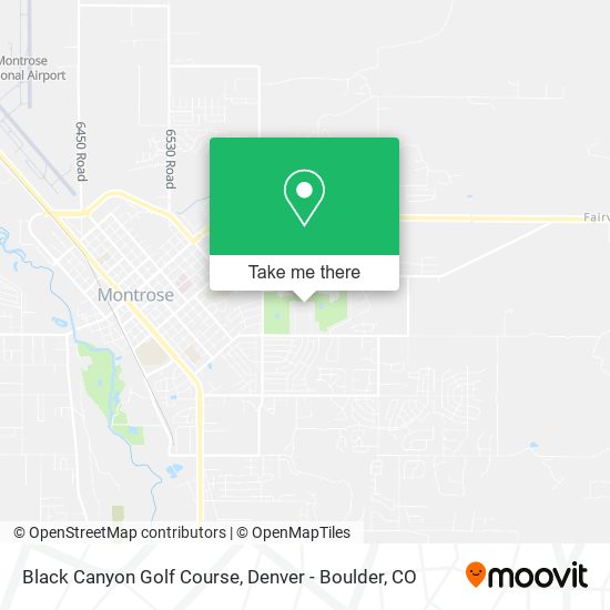 Black Canyon Golf Course map