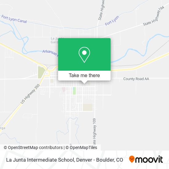 La Junta Intermediate School map