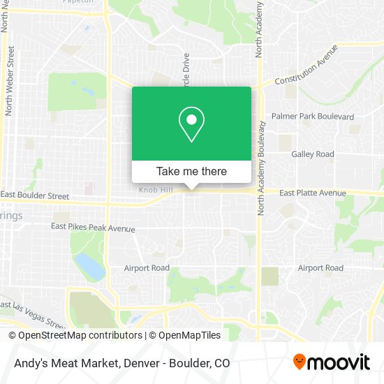 Mapa de Andy's Meat Market