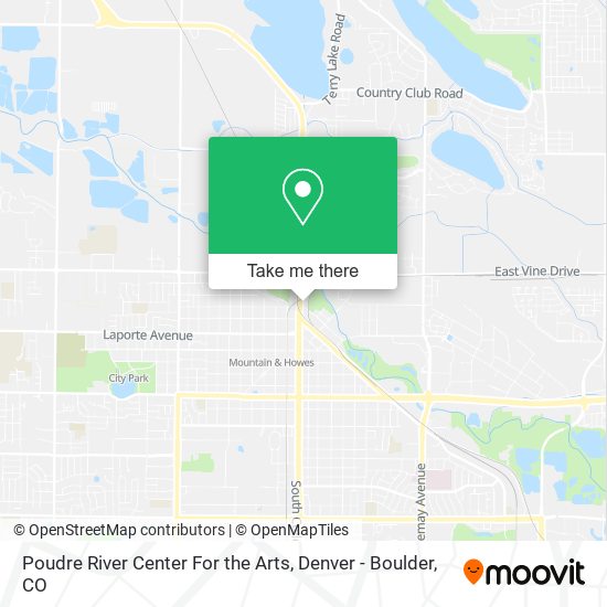 Poudre River Center For the Arts map