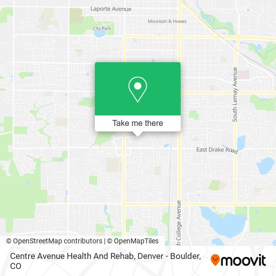 Centre Avenue Health And Rehab map