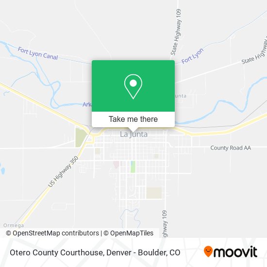 Otero County Courthouse map